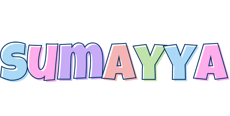 Sumayya pastel logo
