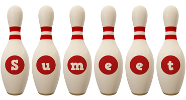 Sumeet bowling-pin logo