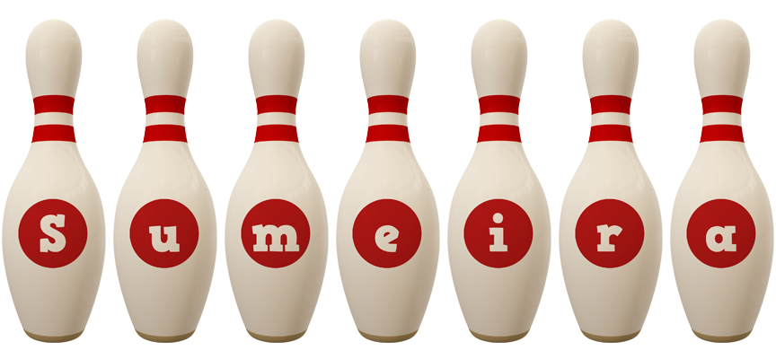 Sumeira bowling-pin logo