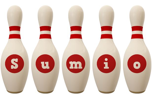 Sumio bowling-pin logo