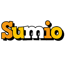 Sumio cartoon logo