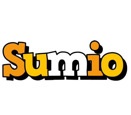 Sumio cartoon logo