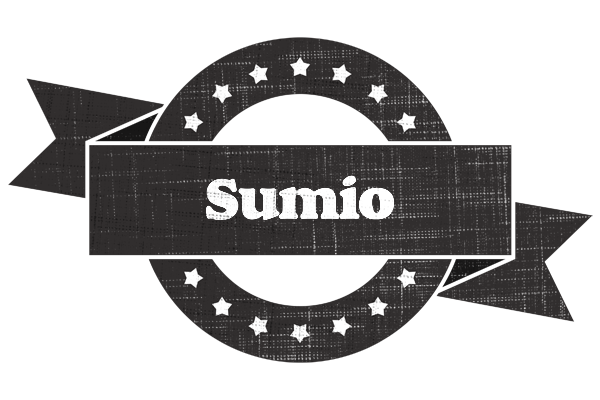 Sumio grunge logo