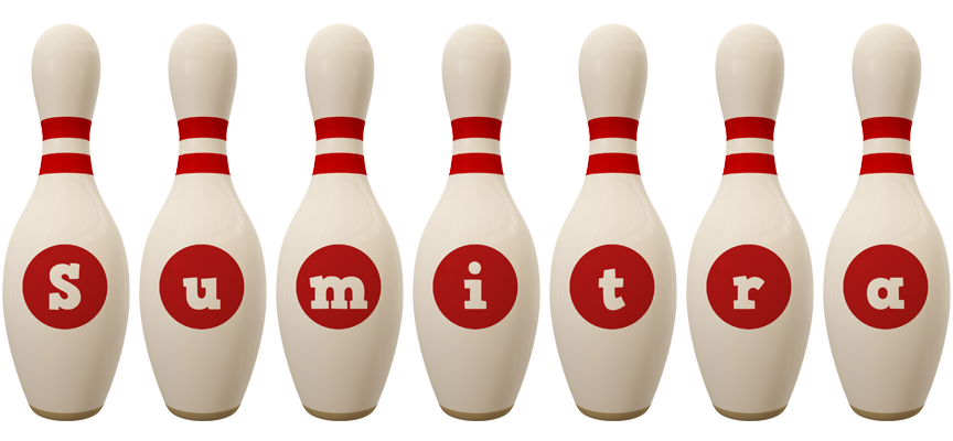 Sumitra bowling-pin logo