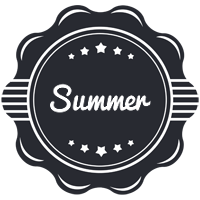 Summer badge logo