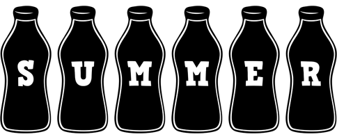 Summer bottle logo