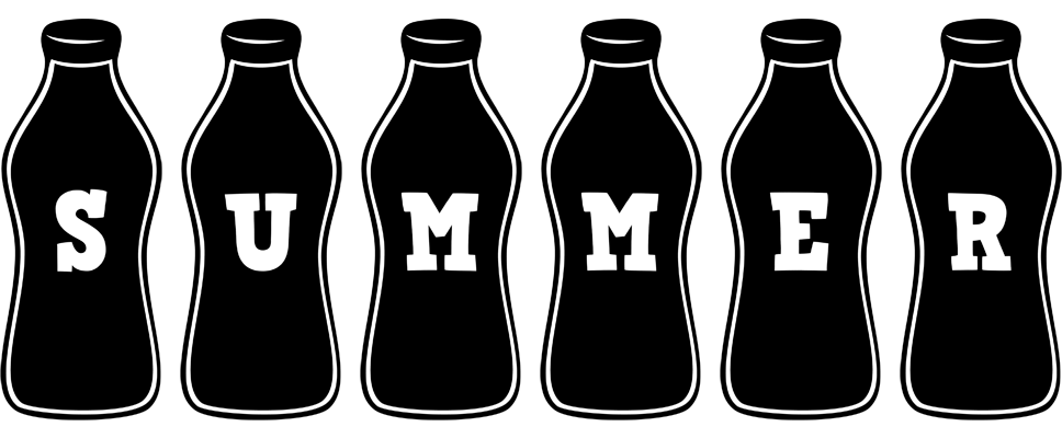 Summer bottle logo