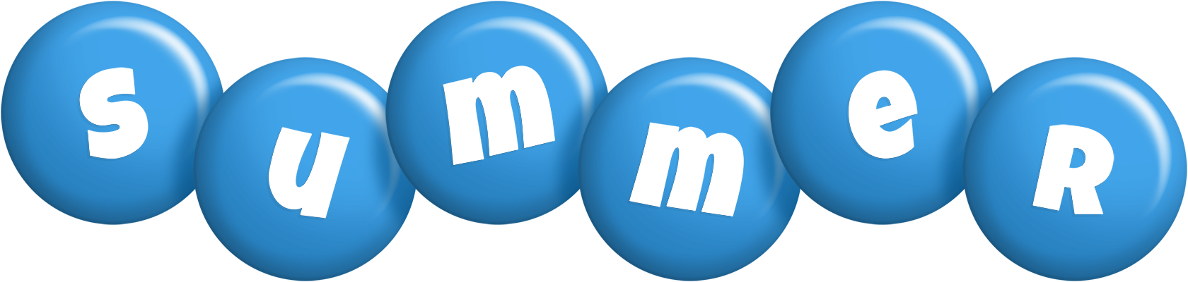 Summer candy-blue logo