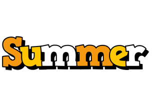Summer cartoon logo