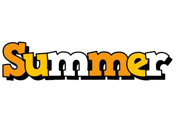 Summer cartoon logo