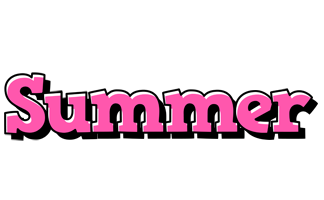 Summer girlish logo