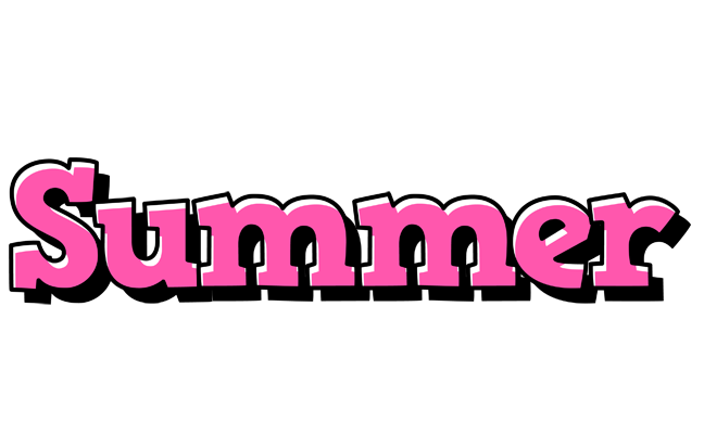Summer girlish logo