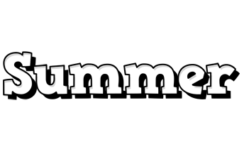 Summer snowing logo