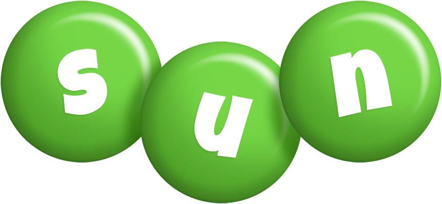 Sun candy-green logo