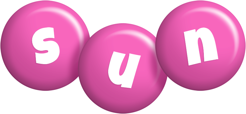 Sun candy-pink logo