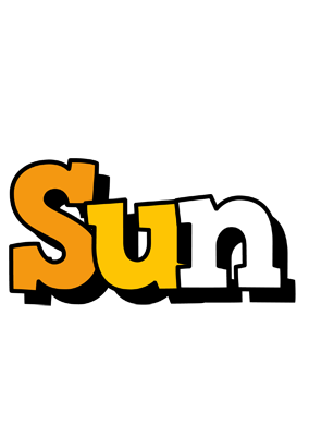Sun cartoon logo