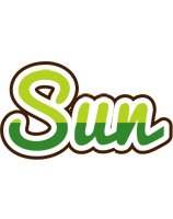 Sun golfing logo