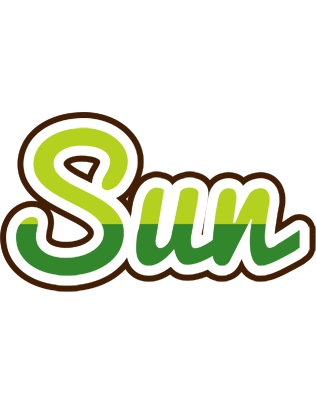 Sun golfing logo