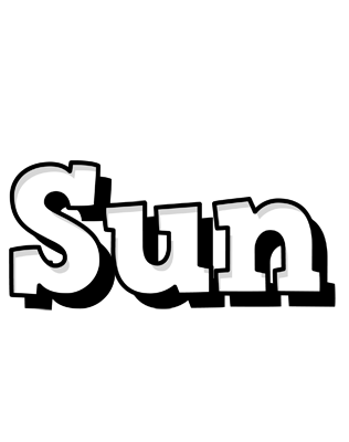 Sun snowing logo