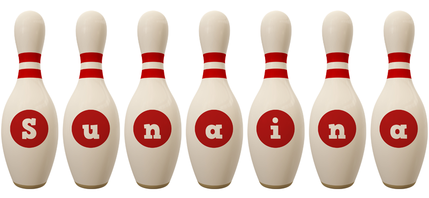 Sunaina bowling-pin logo
