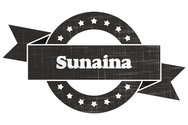 Sunaina grunge logo
