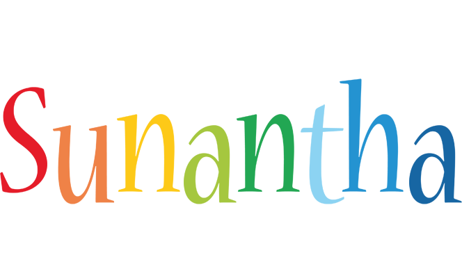 Sunantha birthday logo