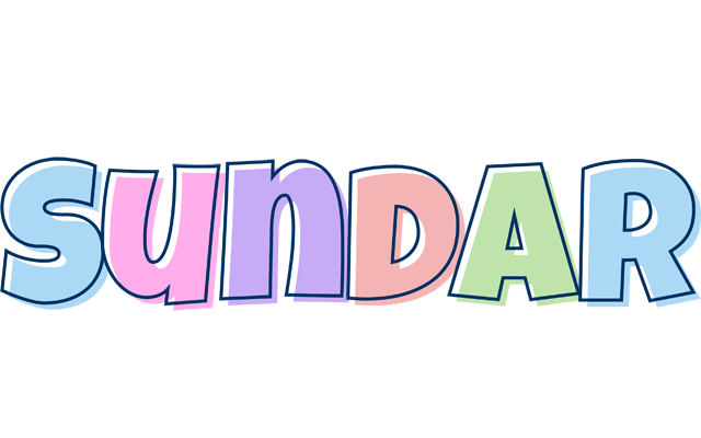 Sundar pastel logo