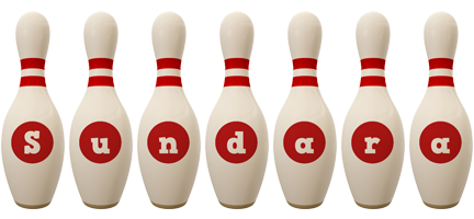 Sundara bowling-pin logo