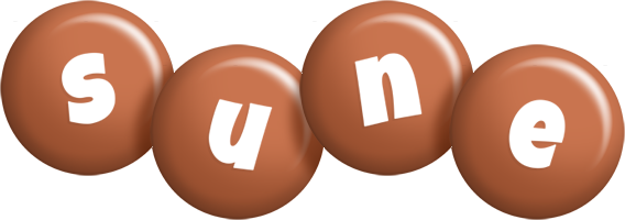 Sune candy-brown logo