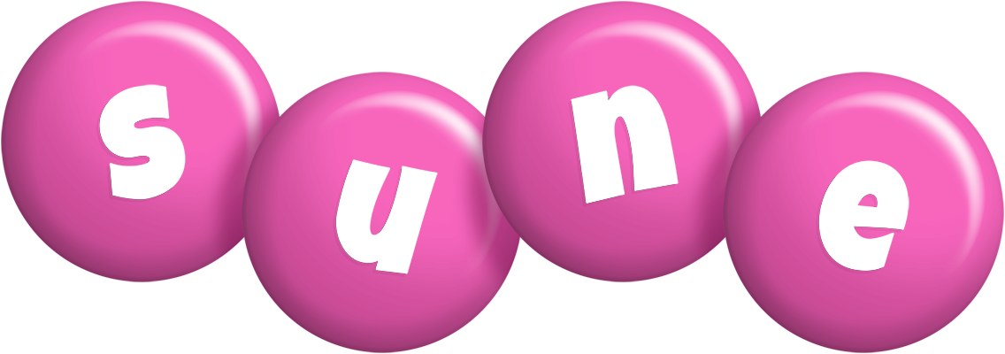 Sune candy-pink logo