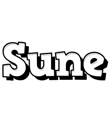 Sune snowing logo