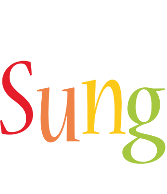 Sung birthday logo