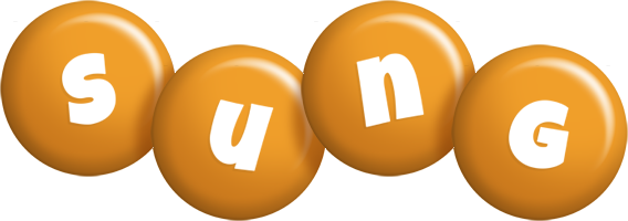 Sung candy-orange logo