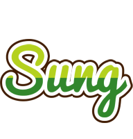 Sung golfing logo