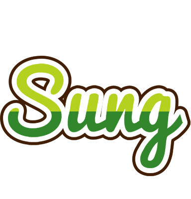 Sung golfing logo