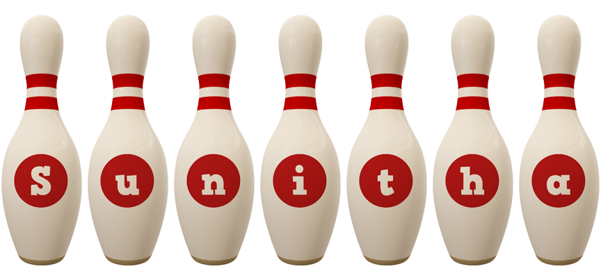 Sunitha bowling-pin logo