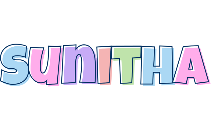 Sunitha pastel logo