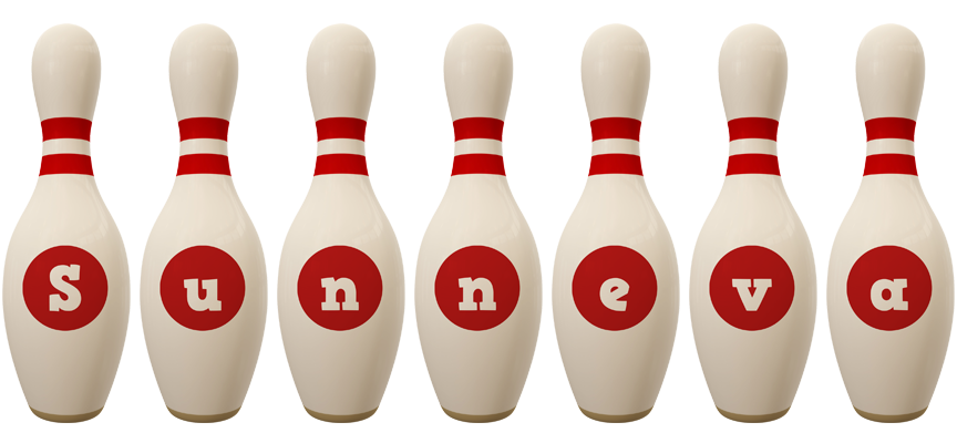 Sunneva bowling-pin logo