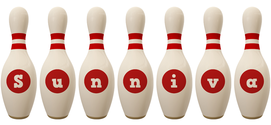 Sunniva bowling-pin logo