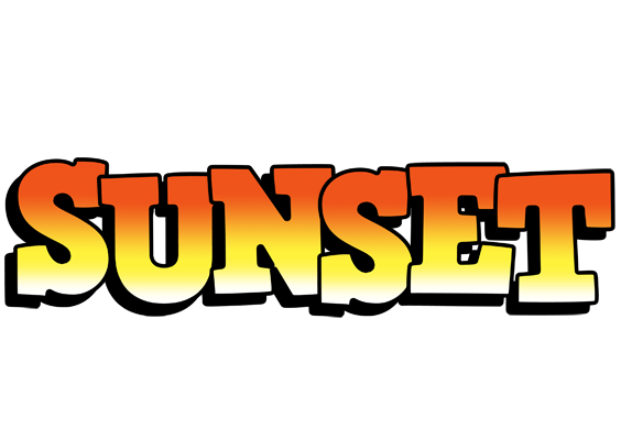 SUNSET logo effect. Colorful text effects in various flavors. Customize your own text here: https://www.textgiraffe.com/logos/sunset/
