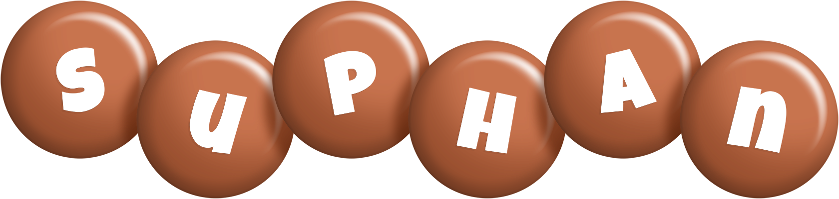 Suphan candy-brown logo