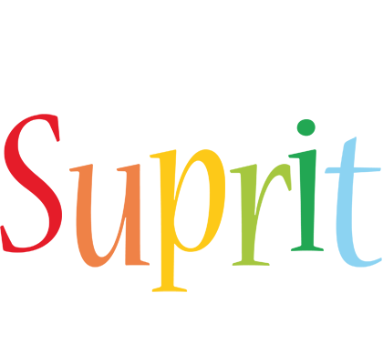 Suprit birthday logo