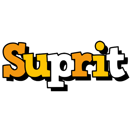 Suprit cartoon logo