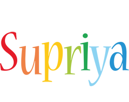 Supriya birthday logo