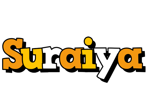 Suraiya cartoon logo