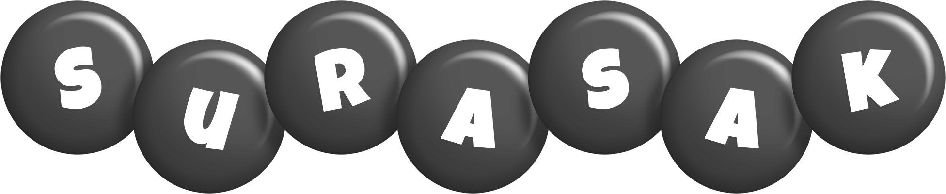 Surasak candy-black logo