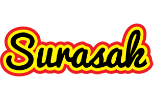 Surasak flaming logo