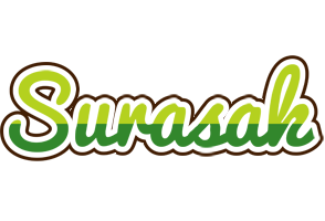 Surasak golfing logo