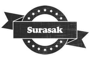 Surasak grunge logo