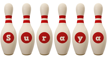 Suraya bowling-pin logo